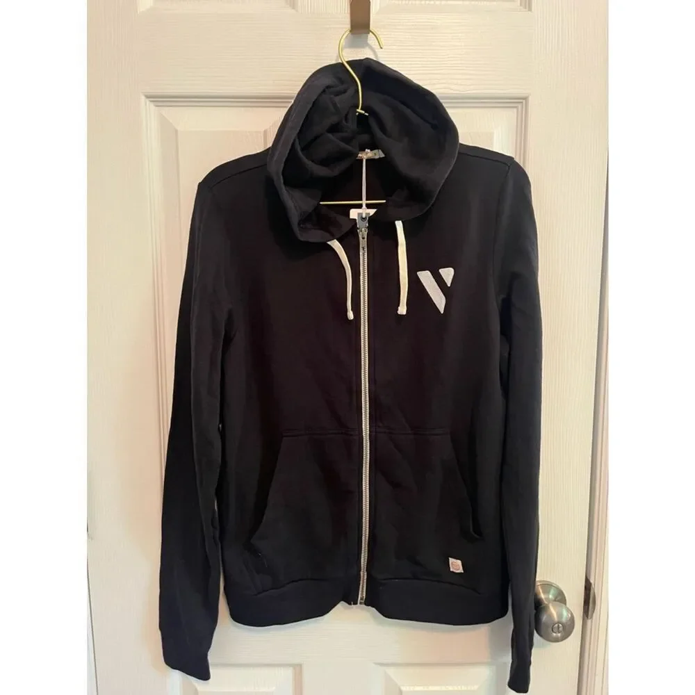 NWT Marine Layer Black Full Zip Hoodie Small Super Soft Casual
